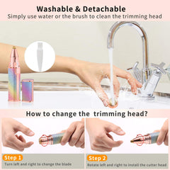 2-in-1 Rechargeable Electric Eyebrow Trimmer