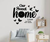 Our Sweet Home 3D Wooden Artistic Wall Clock