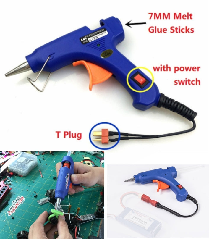 Hot Melt Glue Gun with Free Stick