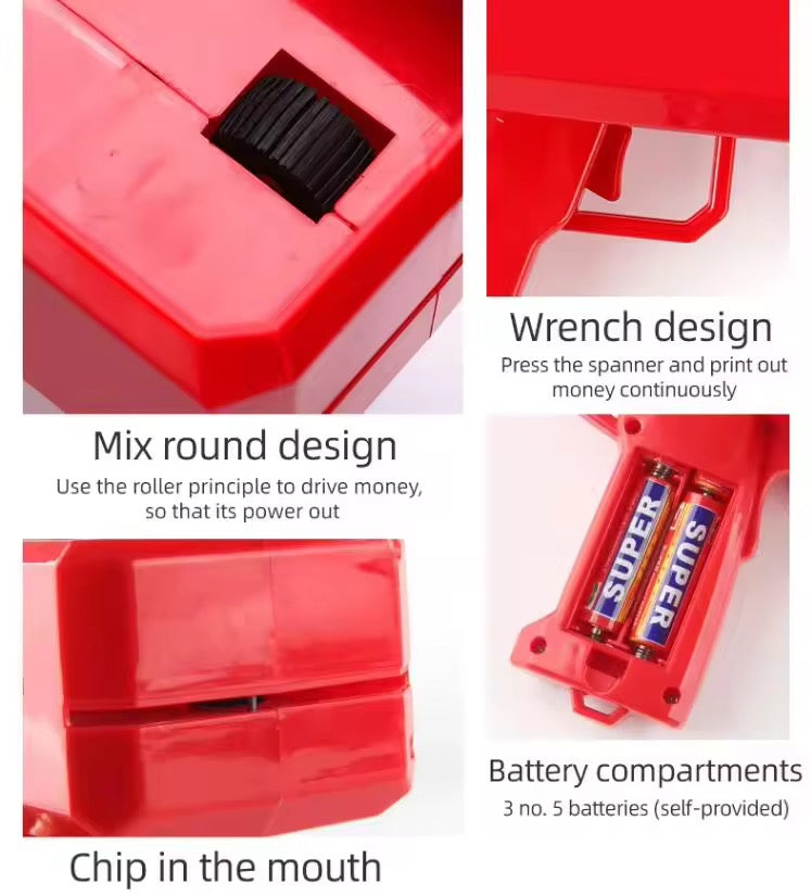 Money Gun | Fun Cash Shooting Toy for Parties & Events