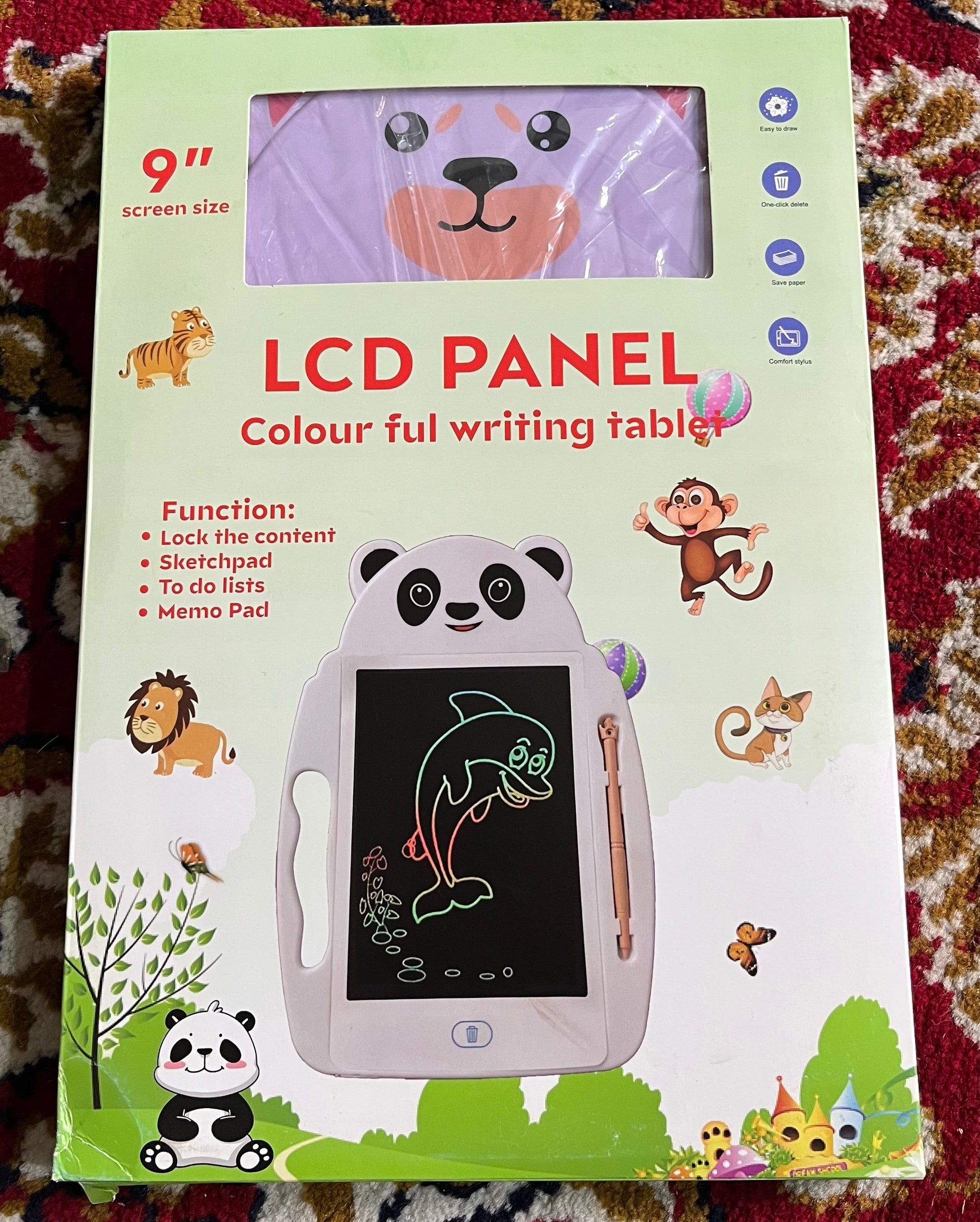 Animal LCD Writing Tablet | 9-Inch Kids Pad