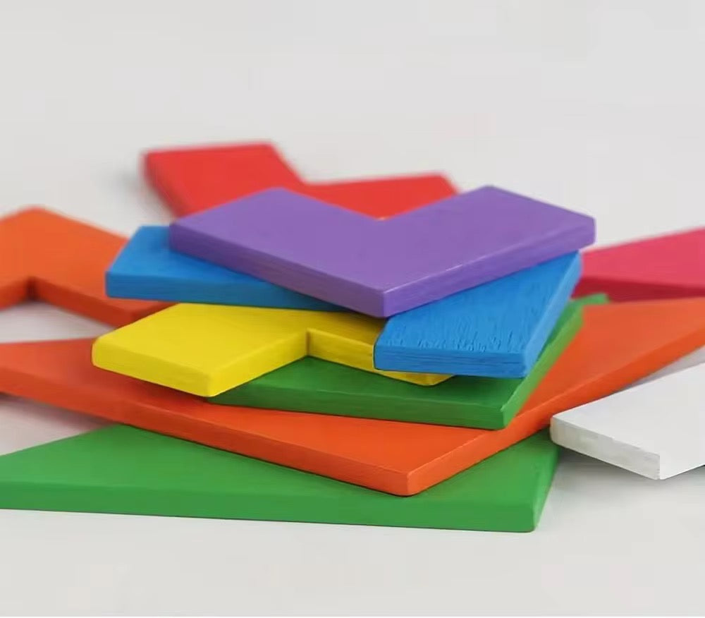 3-in-1 Wooden Puzzle Set | ABC, Shapes & 3D Game for Kids