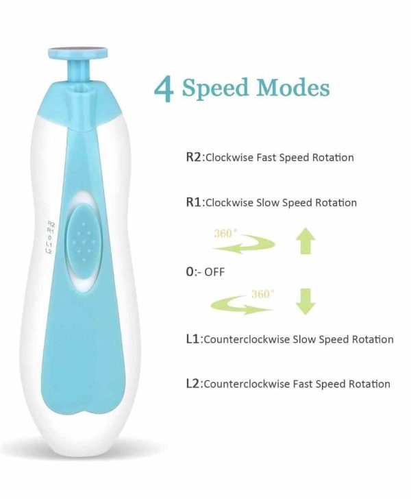 Baby Nail Clippers Safe Electric Trimmer Set