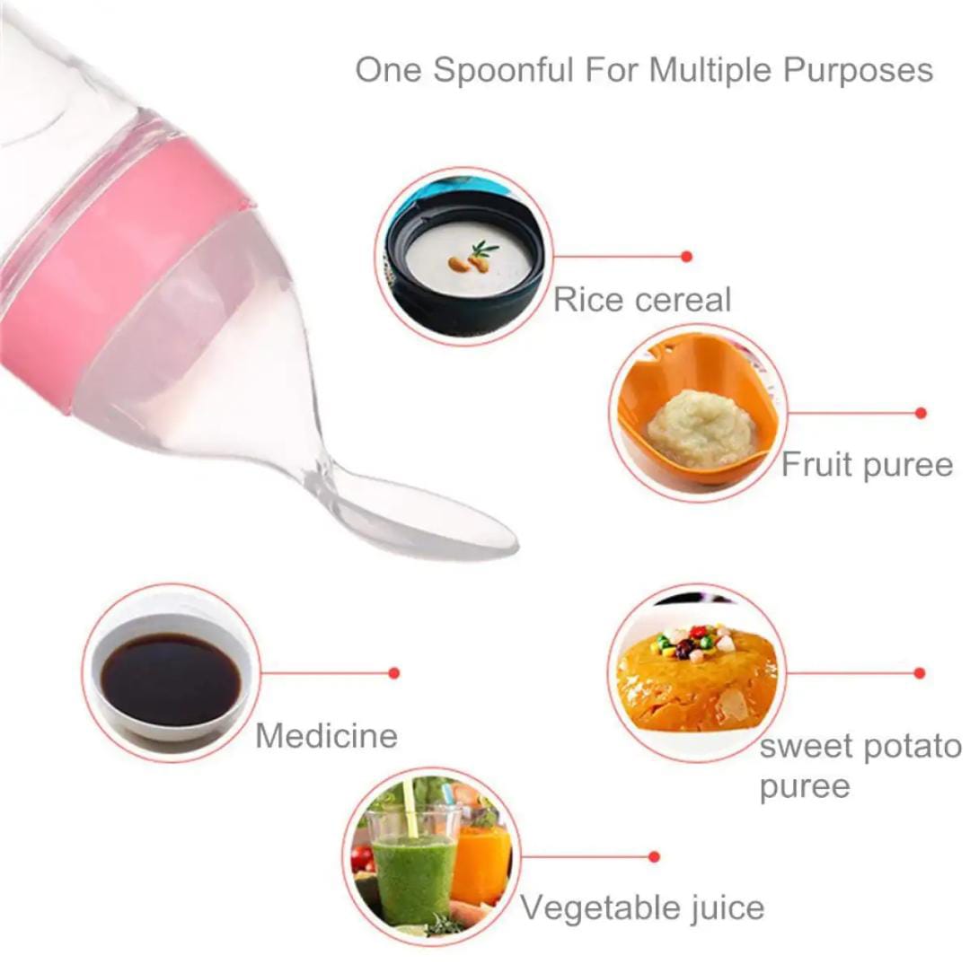 Baby Spoon Feeder, Fruit Pacifier, Knee Pads & Brush