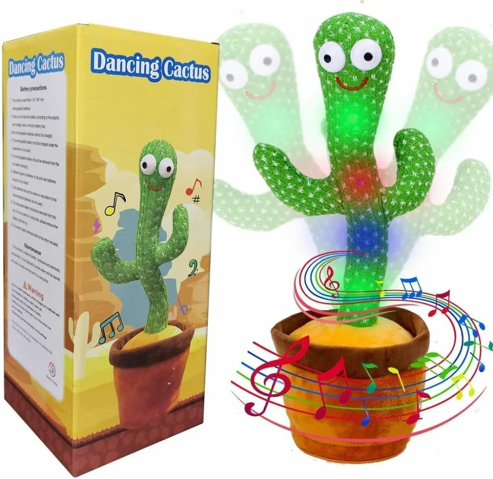 Dancing Cactus Toy | Talking & Singing Rechargeable Toy