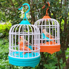Mini Bird Cage Toy | Musical Light-Up Moving Birds