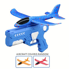 2-in-1 Foam Airplane Launcher | Outdoor Glider Toy for Kids