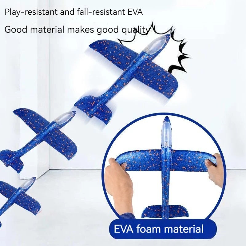 2-in-1 Foam Airplane Launcher | Outdoor Glider Toy for Kids