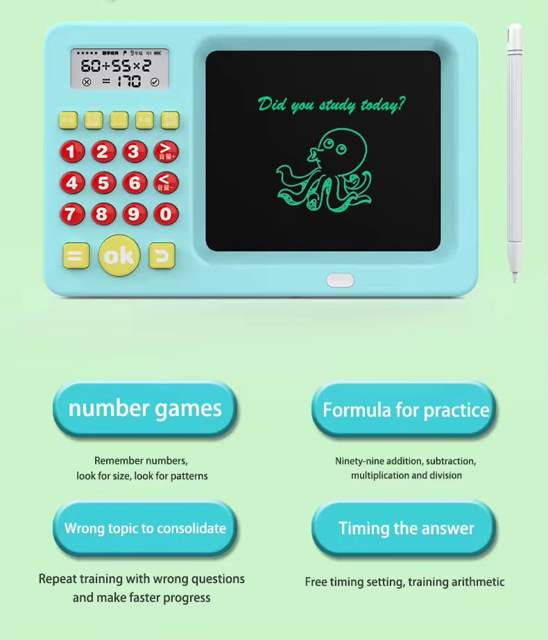 Kids Math Games | LCD Writing Tablet Learning Toy