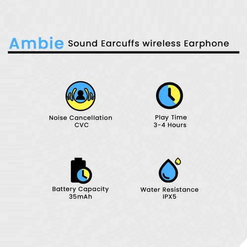 Ambie Wireless Earbuds | Comfort & Crystal-Clear Sound